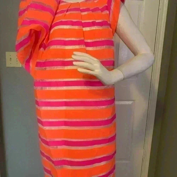 Marc by Marc Jacobs Red Snapper Multi Damisi Color Block Shift Dress Size Small - Picture 13 of 13